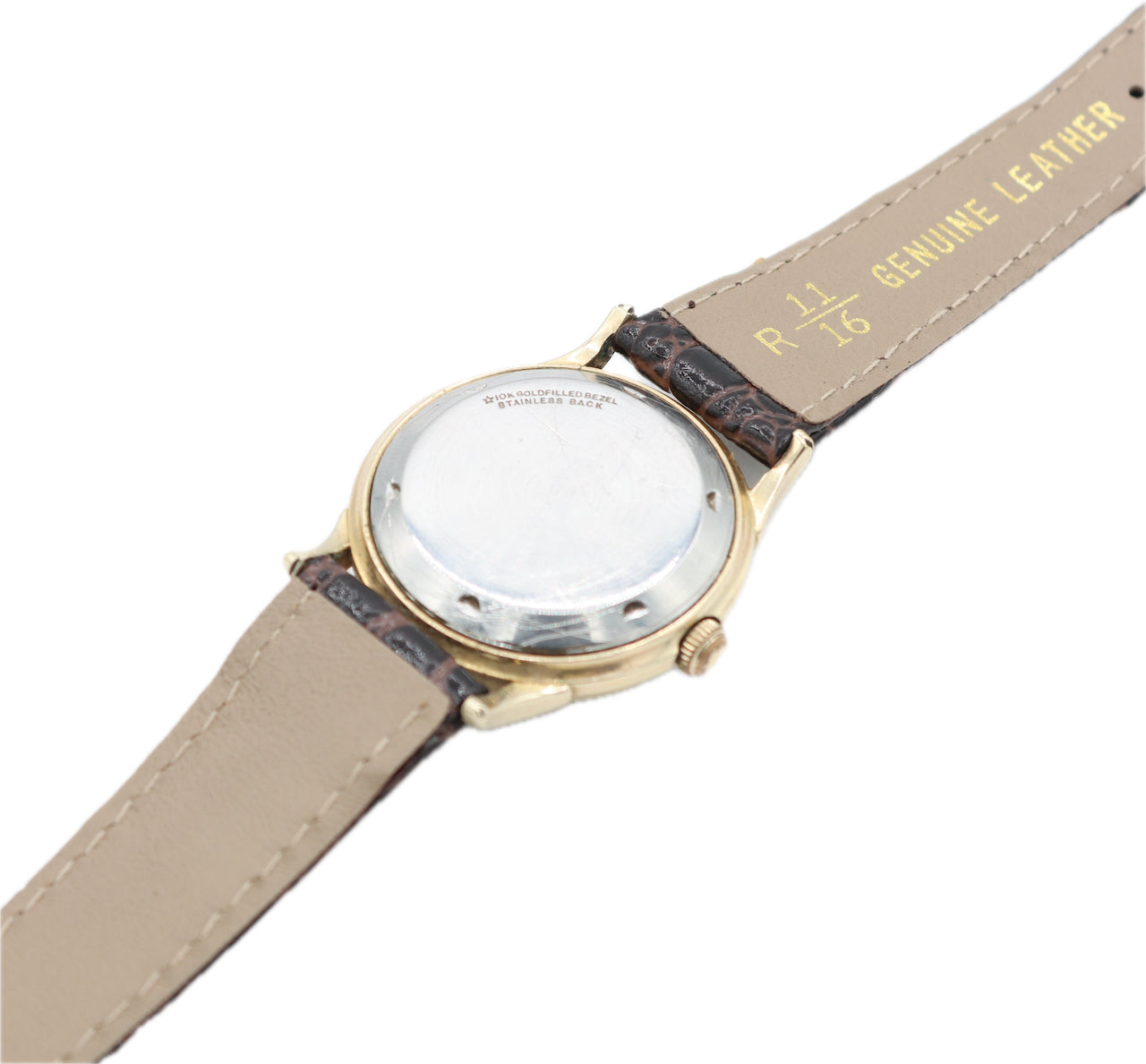 Vintage 32mm Wittnauer 1995 Men's Automatic Wristwatch 11 ARB Swiss Gold Filled