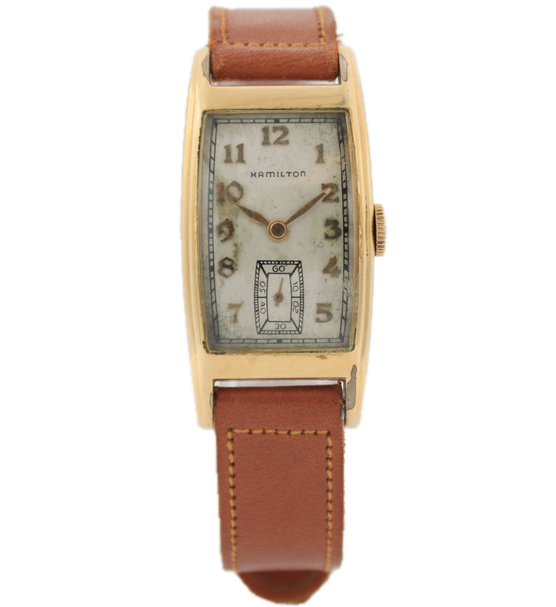 Vintage Hamilton Clark Men's Mechanical Wristwatch 980 USA 14k Gold Filled2