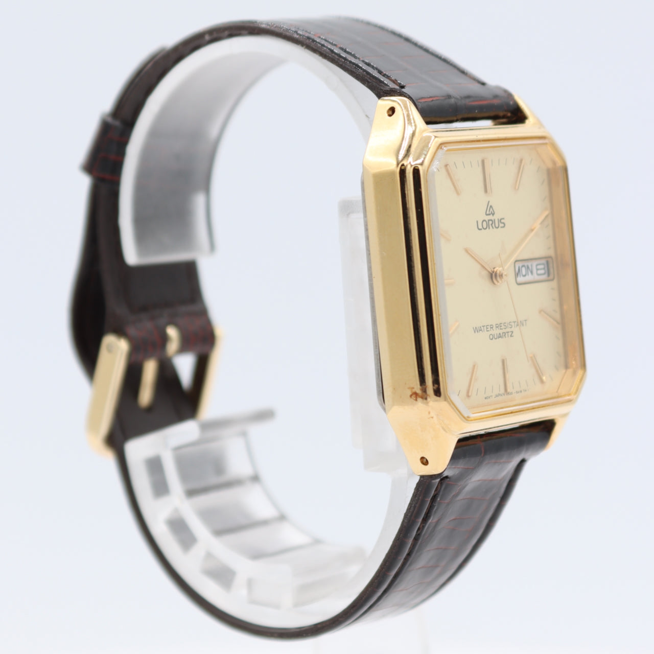 Lorus V533-5850 Day Date Men's Quartz Wristwatch V533A Japan Two Tone With Box