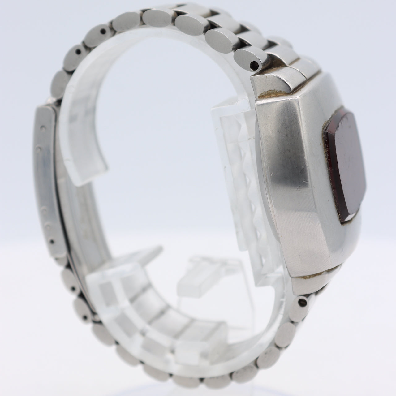 Vintage Pulsar 2900 P2 James Bond Men's Digital LED Wristwatch USA Steel