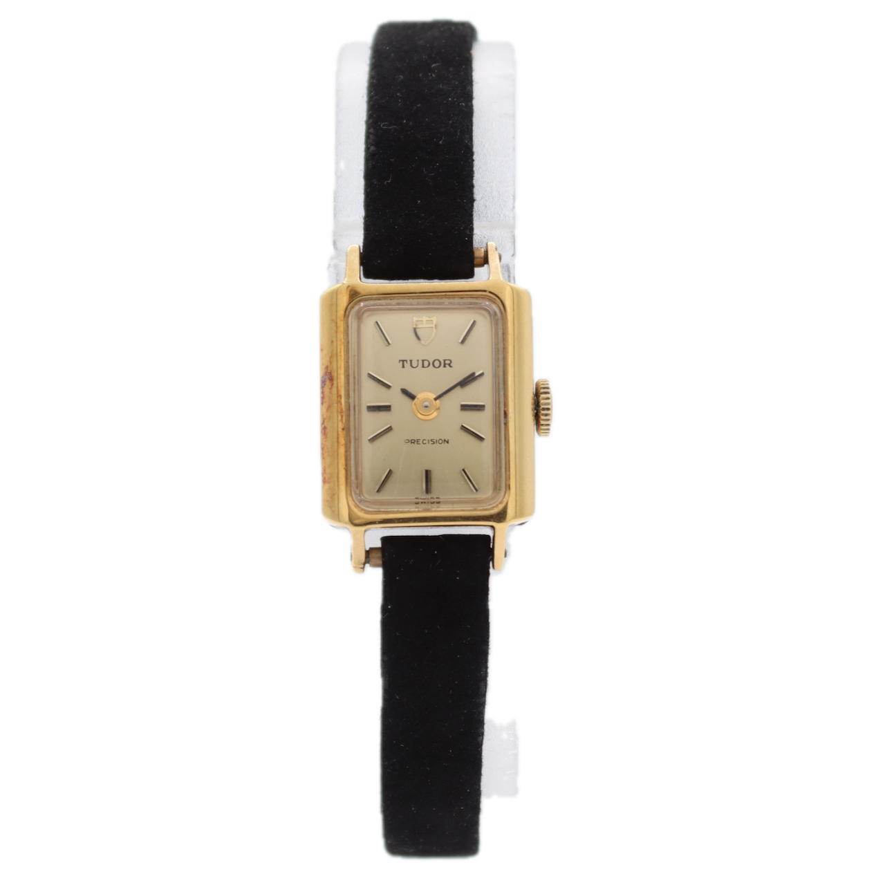 15.5mm Tudor 10102 Ladies Mechanical Wristwatch Fleurier 6630 w Sticker & Tag