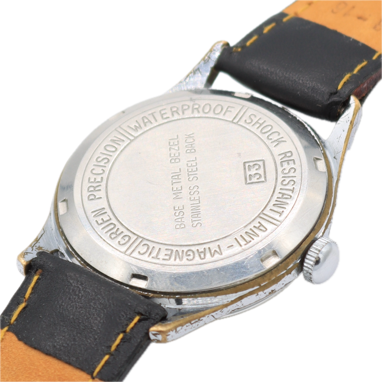 Vintage 34mm Gruen 17j Men's Mechanical Wristwatch A. Schild 1686 Swiss