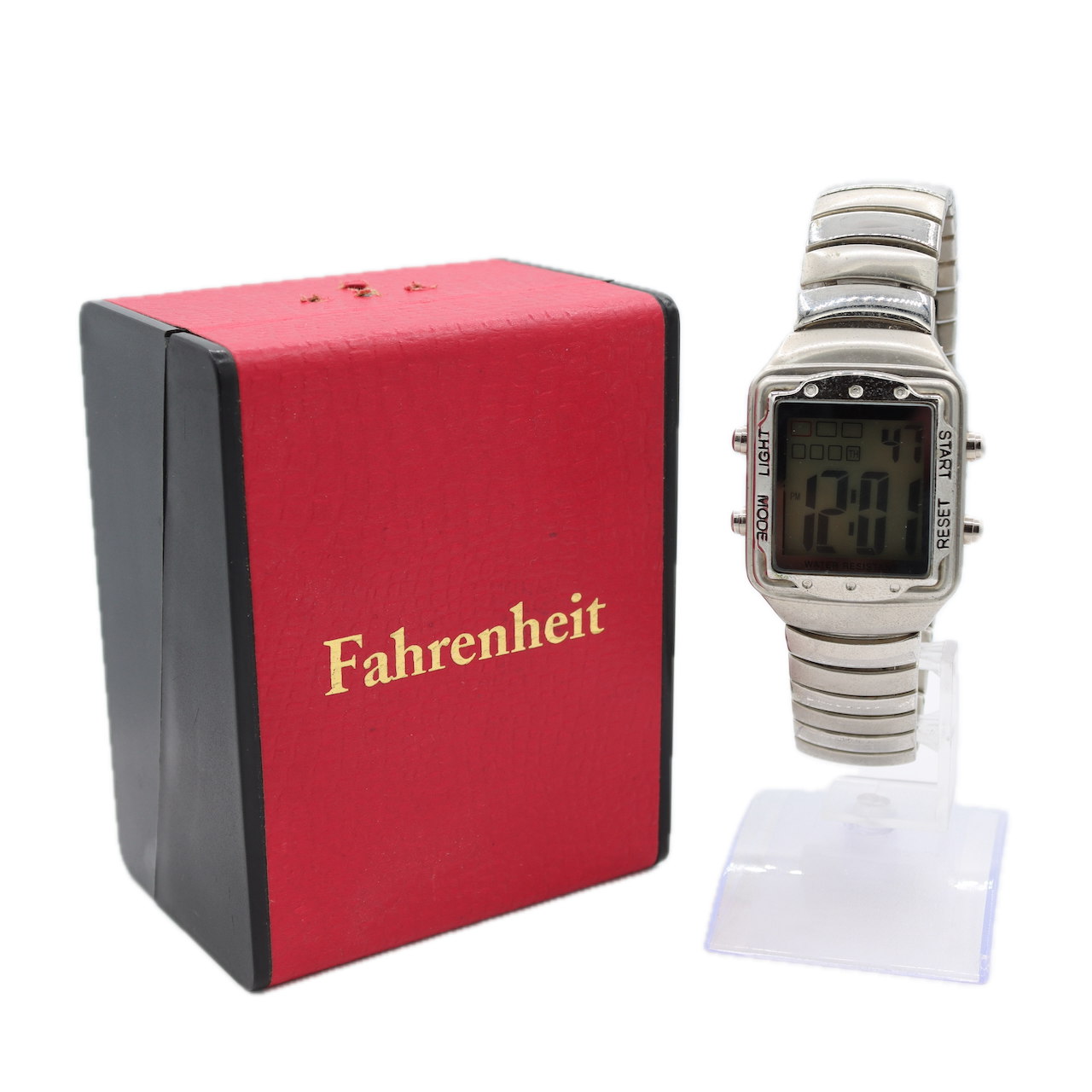 Vintage Voit 9285 Digital Sports Men's Digital LED Wristwatch Steel With Box