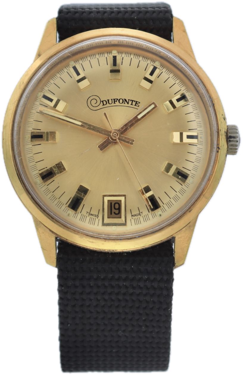 Vintage Lucien Piccard Dufonte Giltron Men's Mechanical Wristwatch FHF 97 Swiss