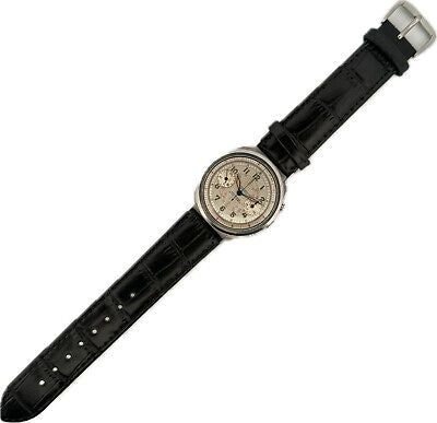 Vintage 36.5mm Lockwood Men's Clamshell Chronograph Wristwatch Venus 178 Steel