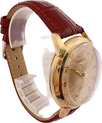 Vintage Longines 2346-SW Men's Automatic Wristwatch 19AS 10k GF w Guilloche Dial
