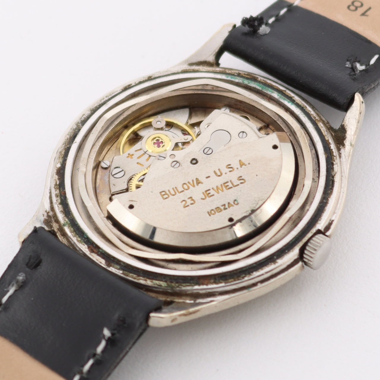 Vintage 35mm 1960 Bulova Men's Automatic Wristwatch 10BZAC USA 10k RGP W/ Box