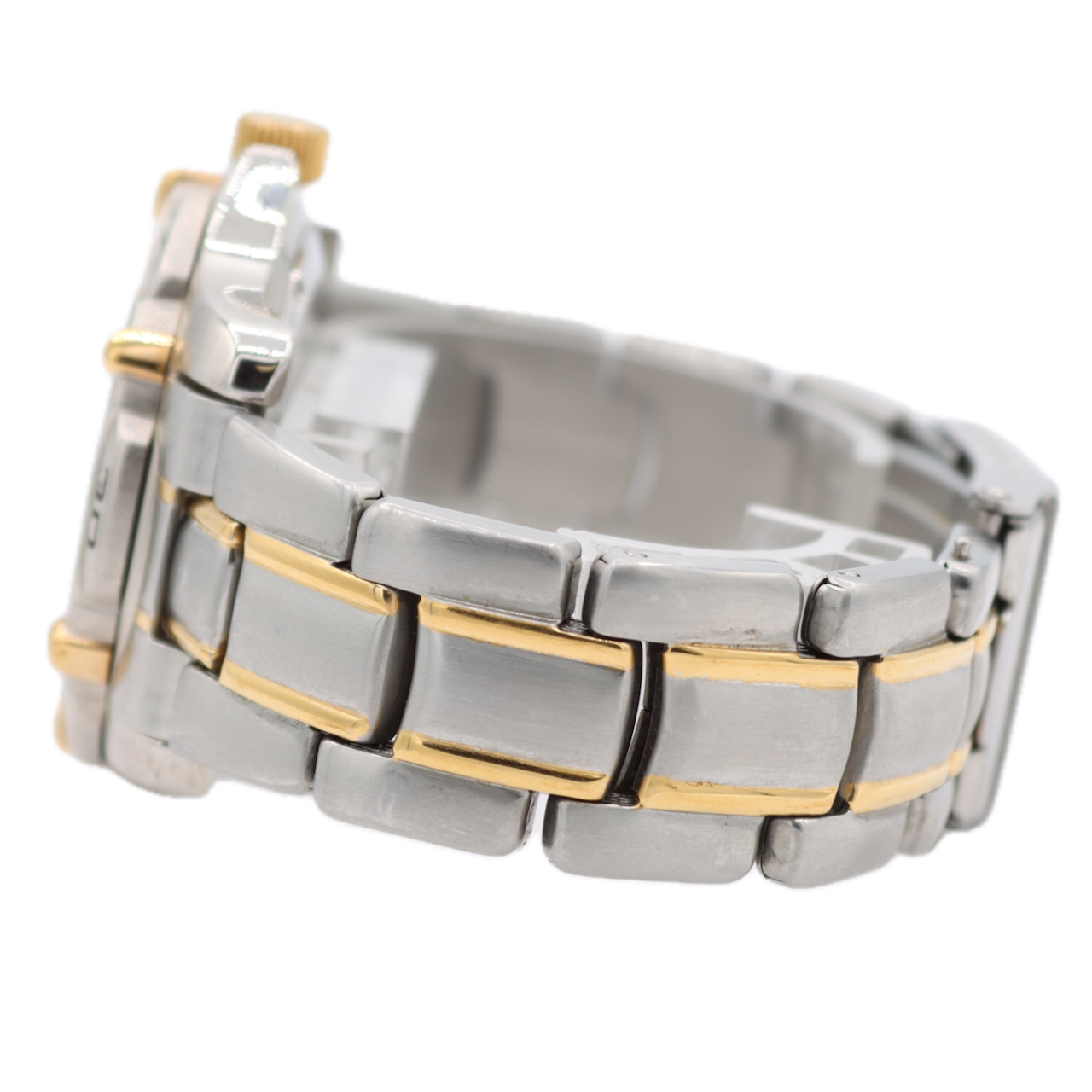 38mm Fossil BQ-9005 Blue Day Date Men's Quartz Wristwatch Japan Two Tone 10 ATM