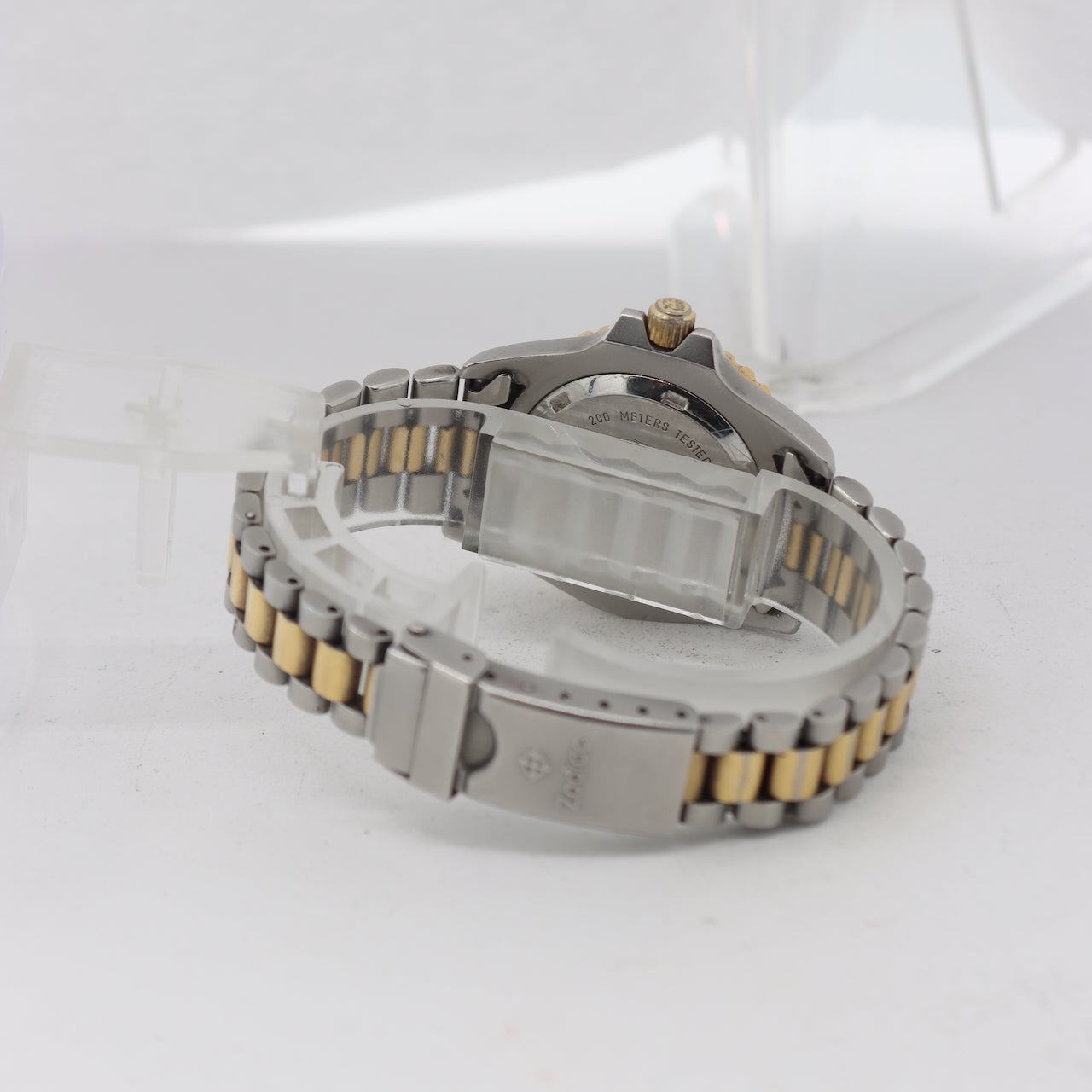Vintage Zodiac 208.26.04 Professional Diver Two Tone Ladies Quartz Wristwatch