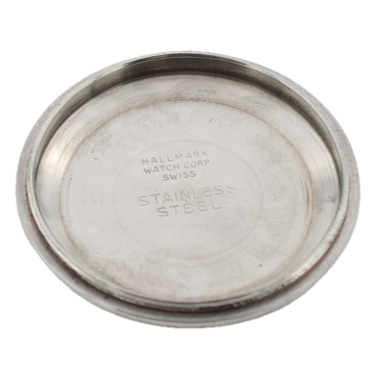 Vintage 32mm Hallmark Military Style Men's Automatic Wristwatch Steel Bumper