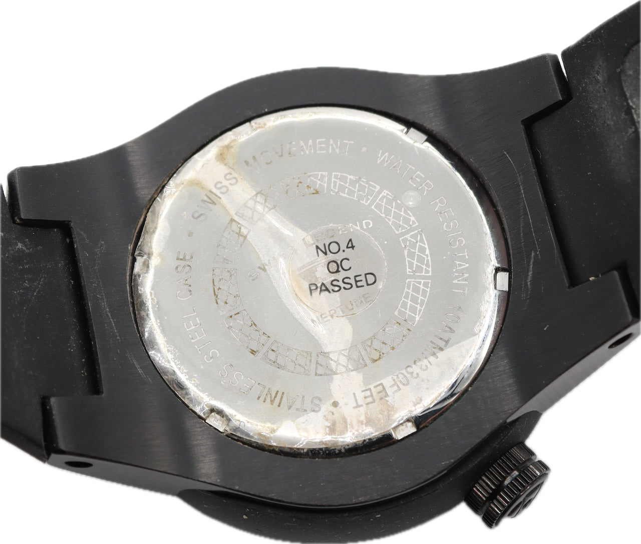 53mm Swiss Legend Neptune Men's Quartz Wristwatch Swiss Stainless Steel