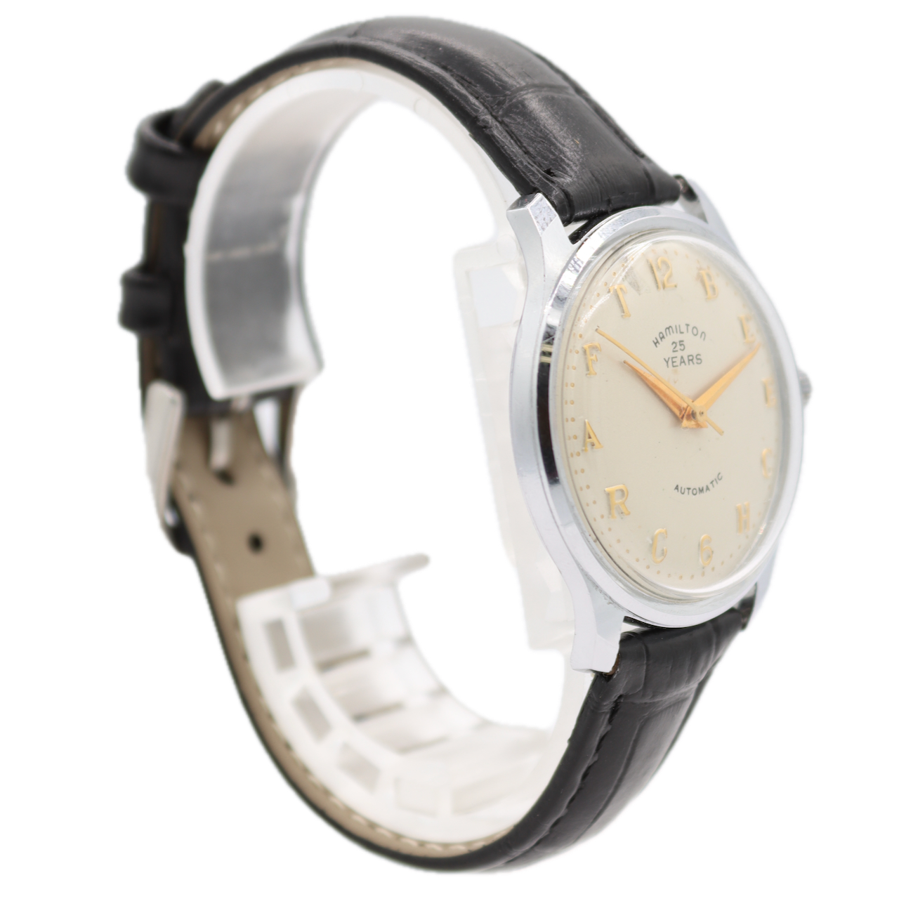 Vintage 33mm Hamilton 9045 Beechcraft Men's Automatic Wristwatch Chrome Plated