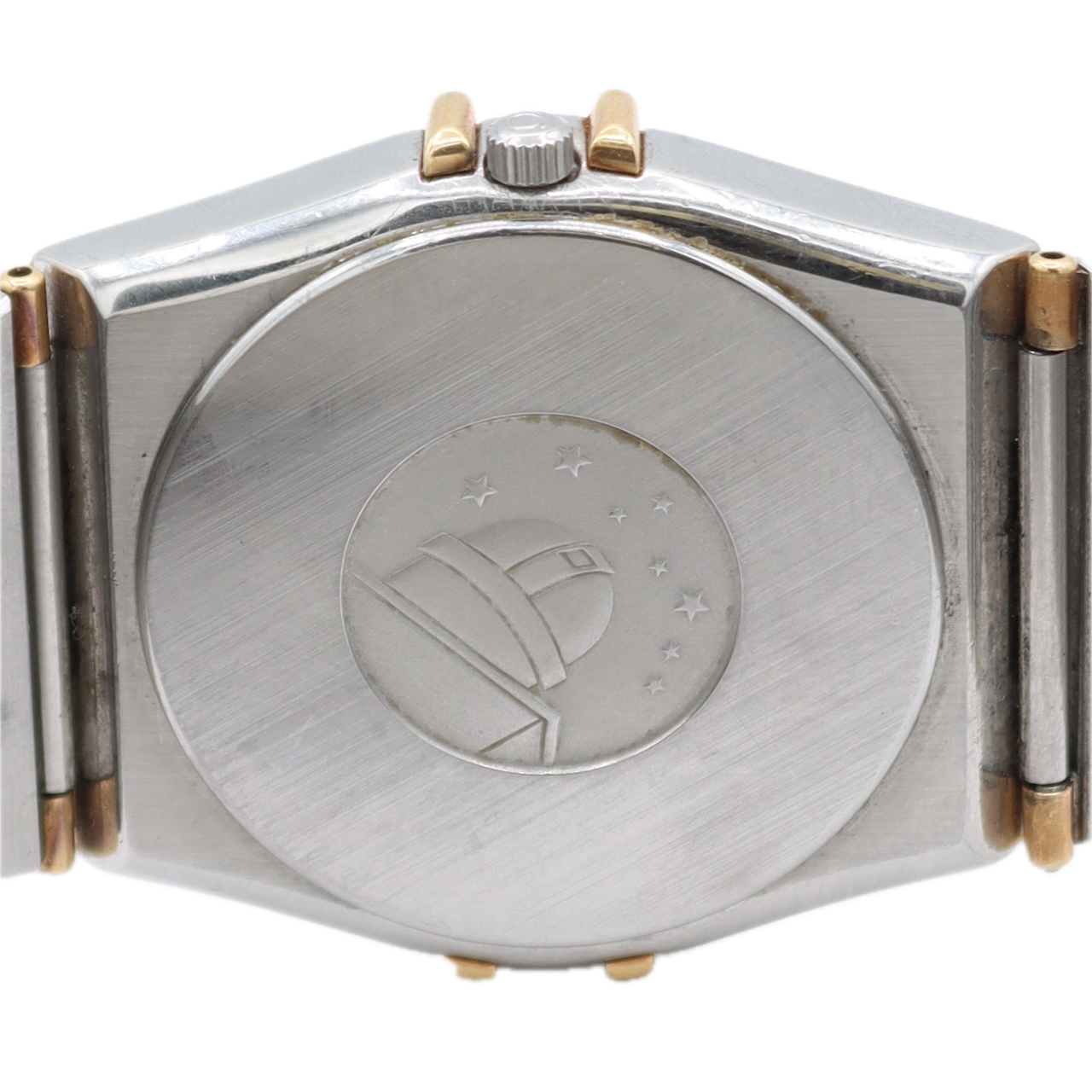 Vintage 34mm Omega 396.1070 Constellation Men's Quartz Wristwatch 1445 Two Tone