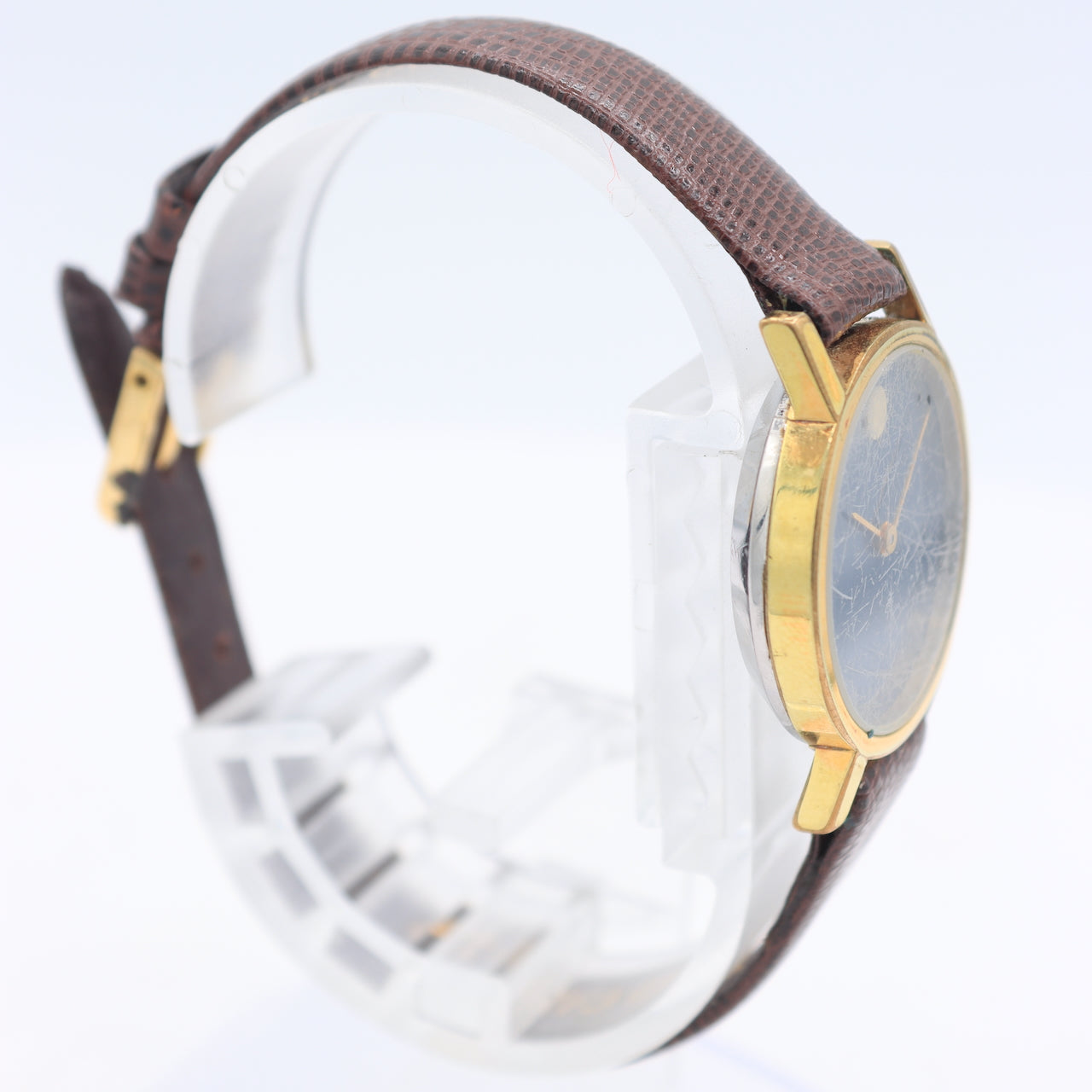 Vintage Movado 200513355 Museum Zenith Blue Ladies Mechanical Wristwatch Swiss