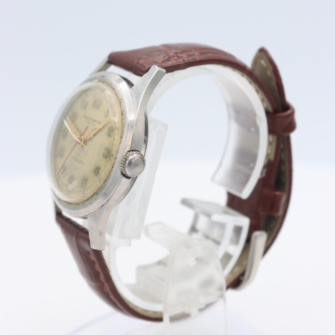 Vintage Cronow Military Men's Mechanical Wristwatch AS 1187 Swiss Steel