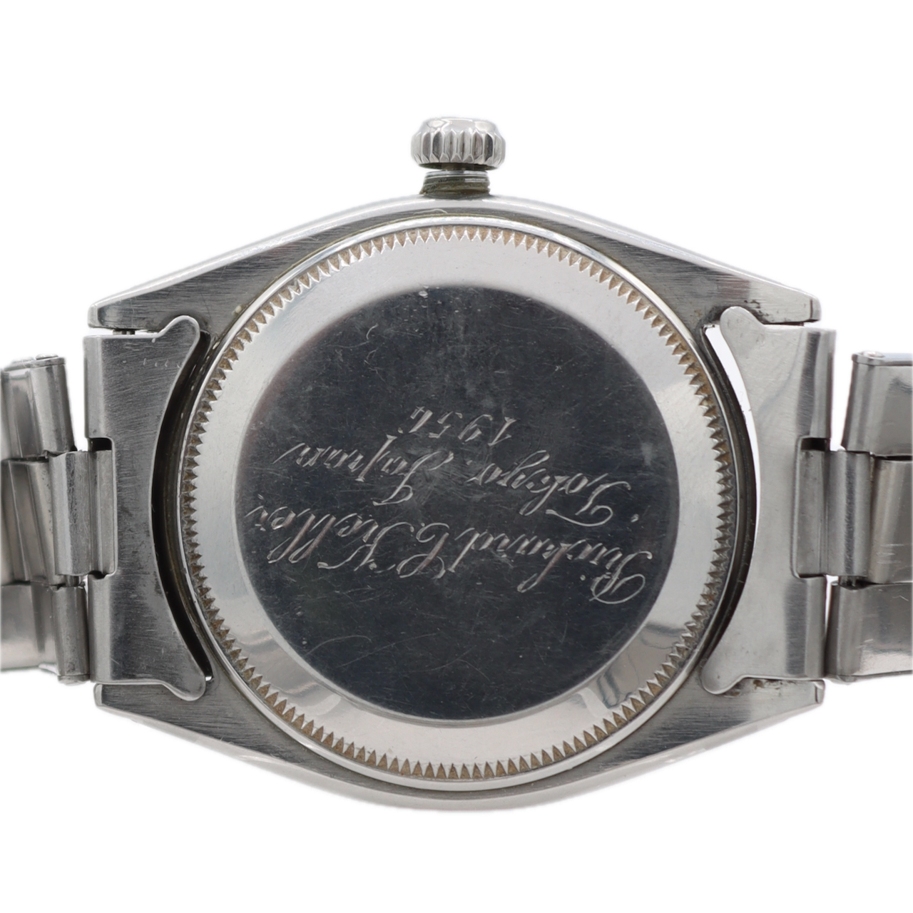 1955 Rolex 6564 Oyster Perpetual Men's Automatic Wristwatch 1030 Steel Full Set