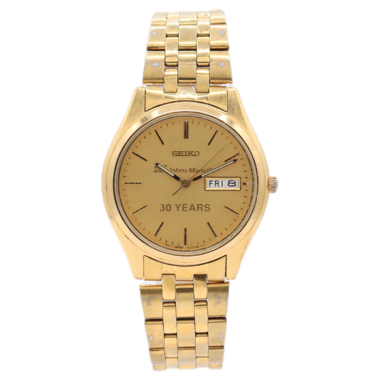 Vintage 37mm Seiko 7N43-9048 1j Men's Quartz Wristwatch Japan Stainless Steel