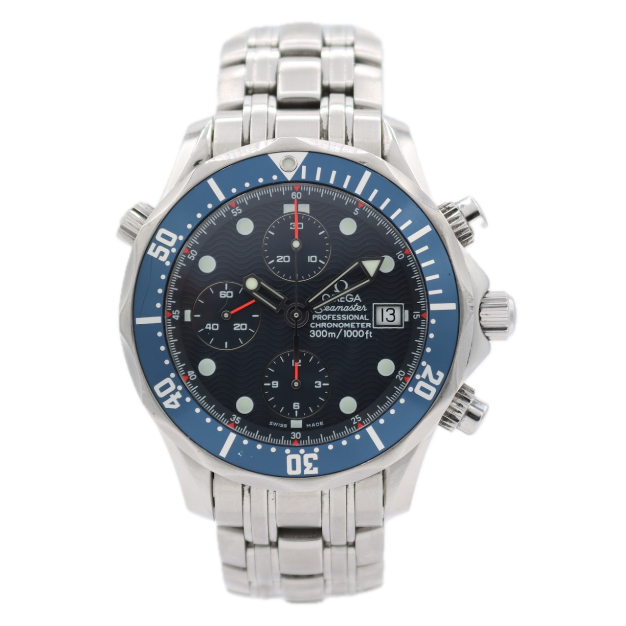 Omega 2599.80.00 Seamaster Professional Men's Chronograph Wristwatch Swiss Steel