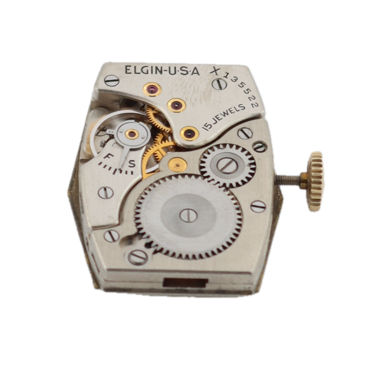Vintage Elgin Curved Deluxe 15 Jewel Men's Mechanical Wristwatch USA 10k GF