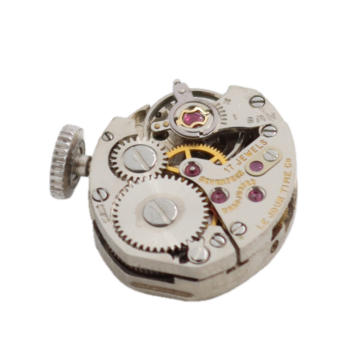 Vintage LeJour Linen Case Lady Mechanical Wristwatch AS 1677 Swiss 10k RGP NOS