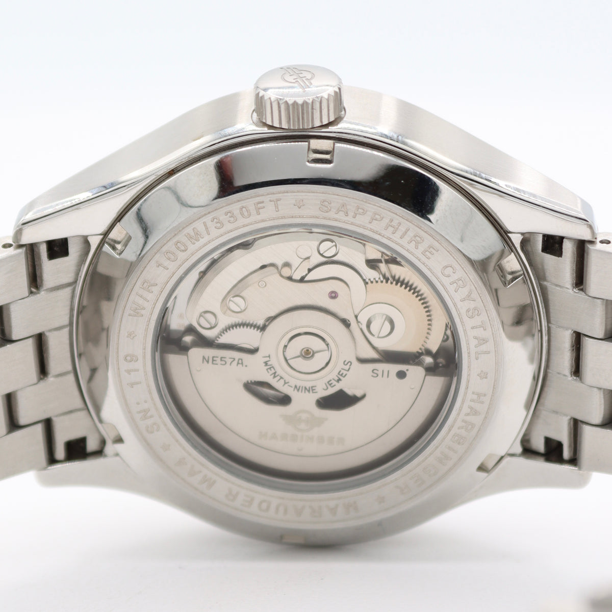 42.5mm Harbinger Marauder Men's Automatic Wristwatch Steel Power Reserve W/Box
