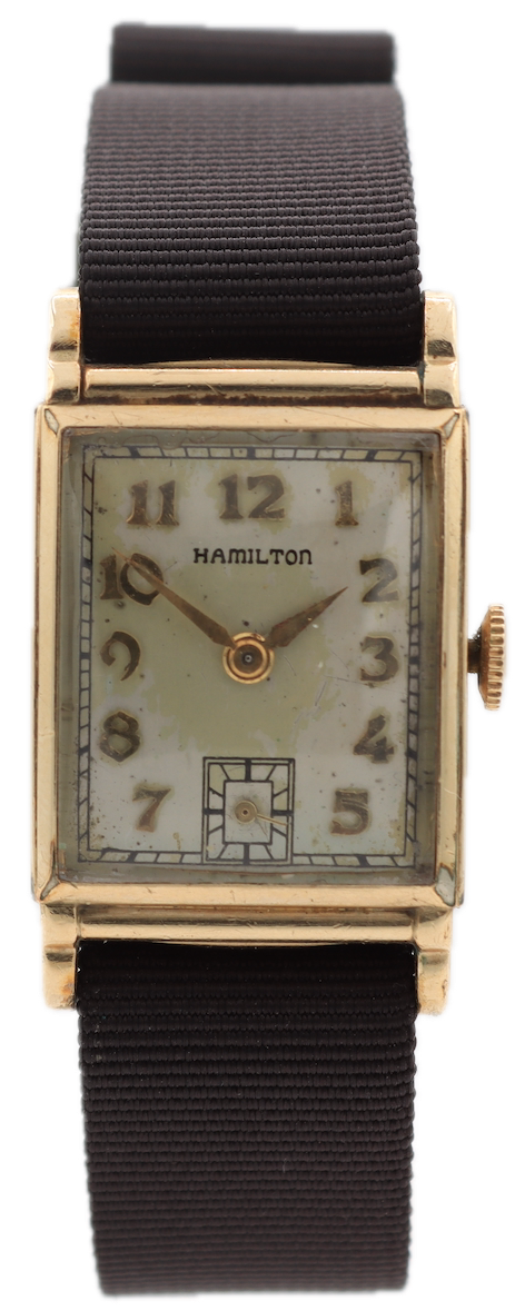 Vintage Hamilton Eaton Men's Mechanical Wristwatch 980 USA 10k Gold Filled
