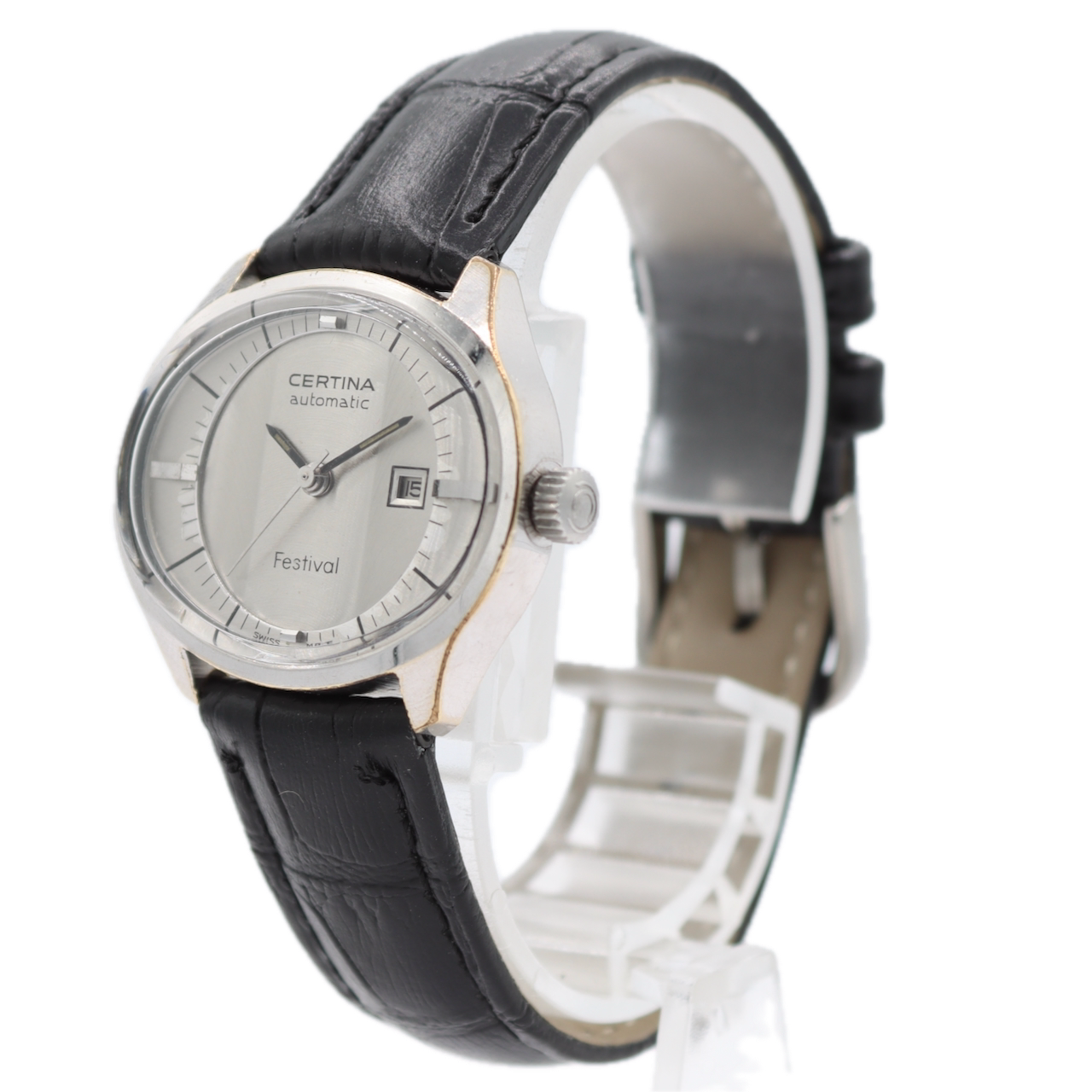 Vintage 30.5mm Certina Festival Men's Automatic Wristwatch 17-351 Chrome Plated