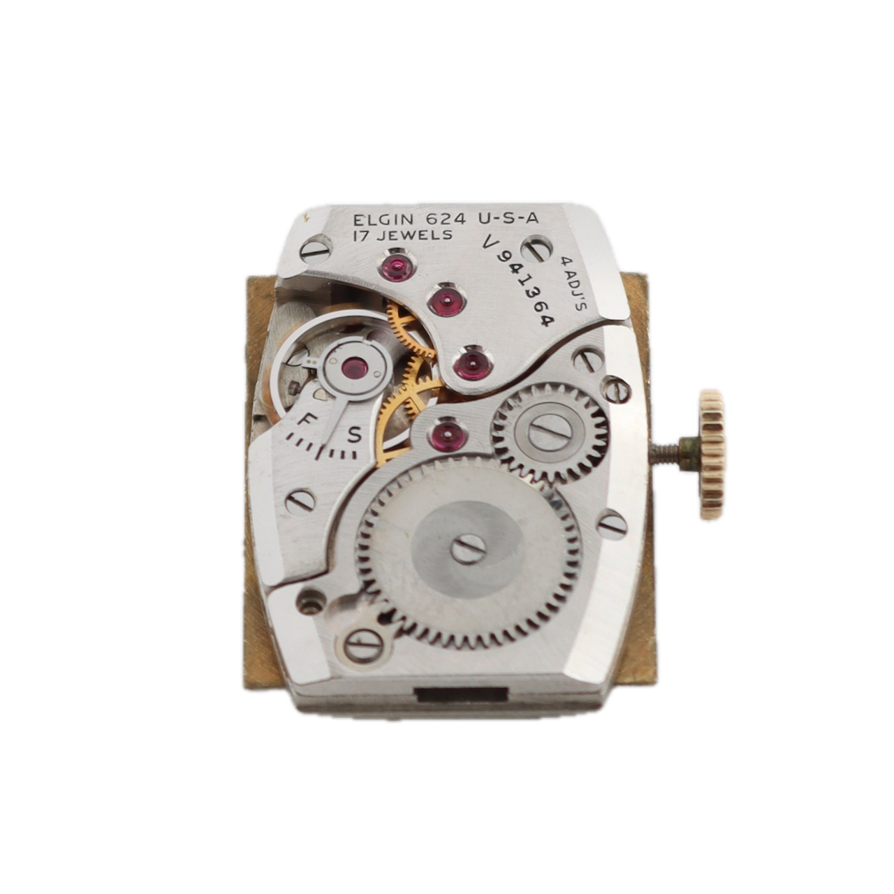 Vintage 1949 Elgin 5518 De Luxe 17 Jewel Men's Mechanical Wristwatch 624 10k GF