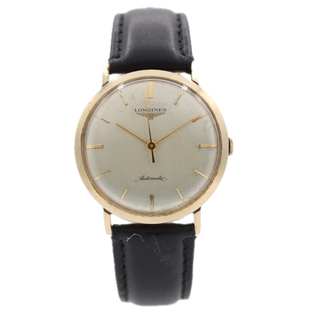 Vintage 1957 Longines 1023 Dress Men's Automatic Wristwatch 19AS Swiss