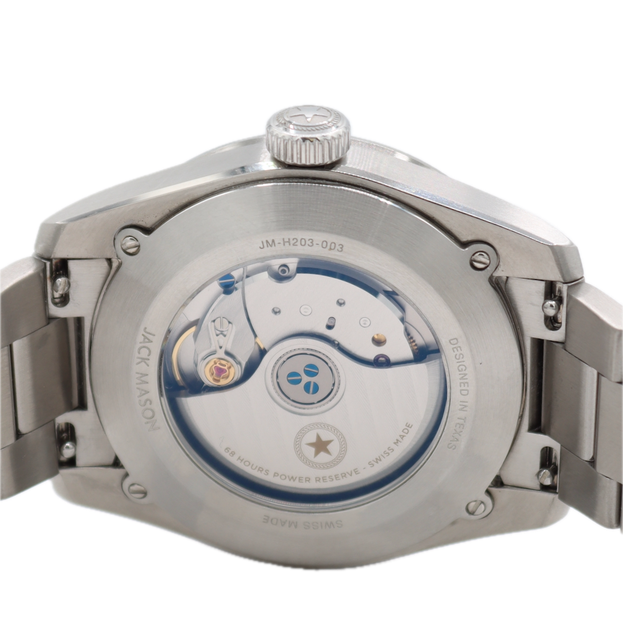 Jack Mason Canton Men's Automatic Wristwatch La Joux Perret G100 Swiss Steel