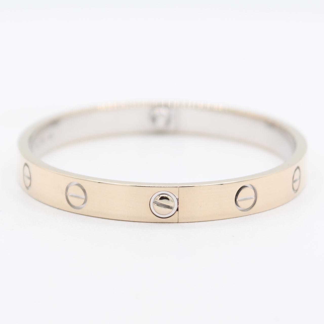 17cm Cartier LOVE Ladies Bracelet 18k White Gold W/Box and W. Gold Screw Driver