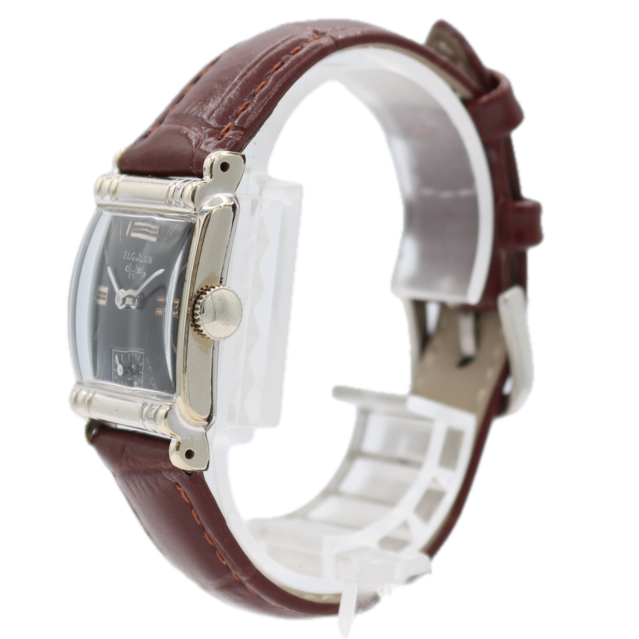 Vintage Elgin 6519 Art Deco 17 Jewel Men's Mechanical Wristwatch 673 USA 10k RGP