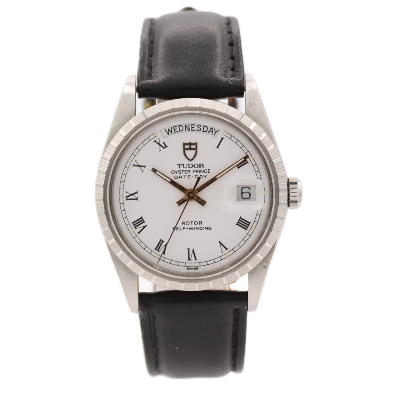 36mm Tudor 94510 Oyster Prince Date Day Men's Automatic Wristwatch Swiss Steel