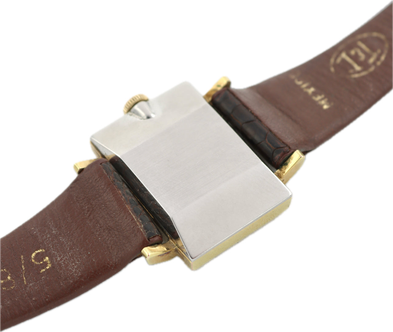 Vintage 26mm Universal Geneve 2344657 Square Ladies Wristwatch 08 Gold Plated