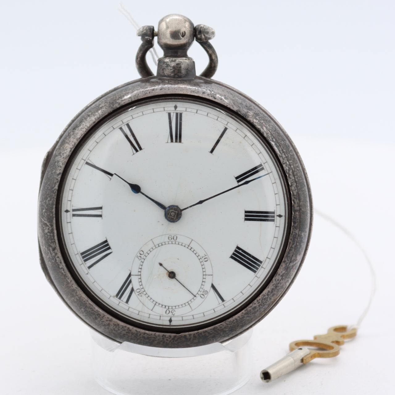Antique 18s Waltham English Market Pair Case Key Wind Pocket Watch Swiss