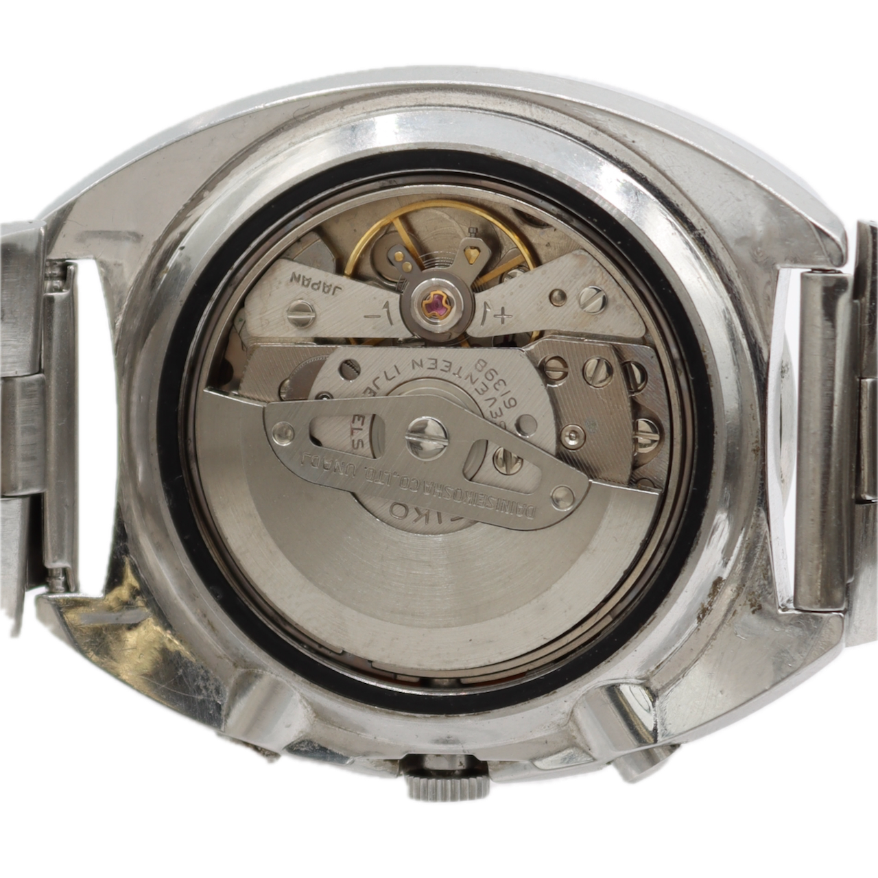 Vintage Seiko 6139-6005 Pogue Men's Automatic Chronograph Wristwatch Japan Steel