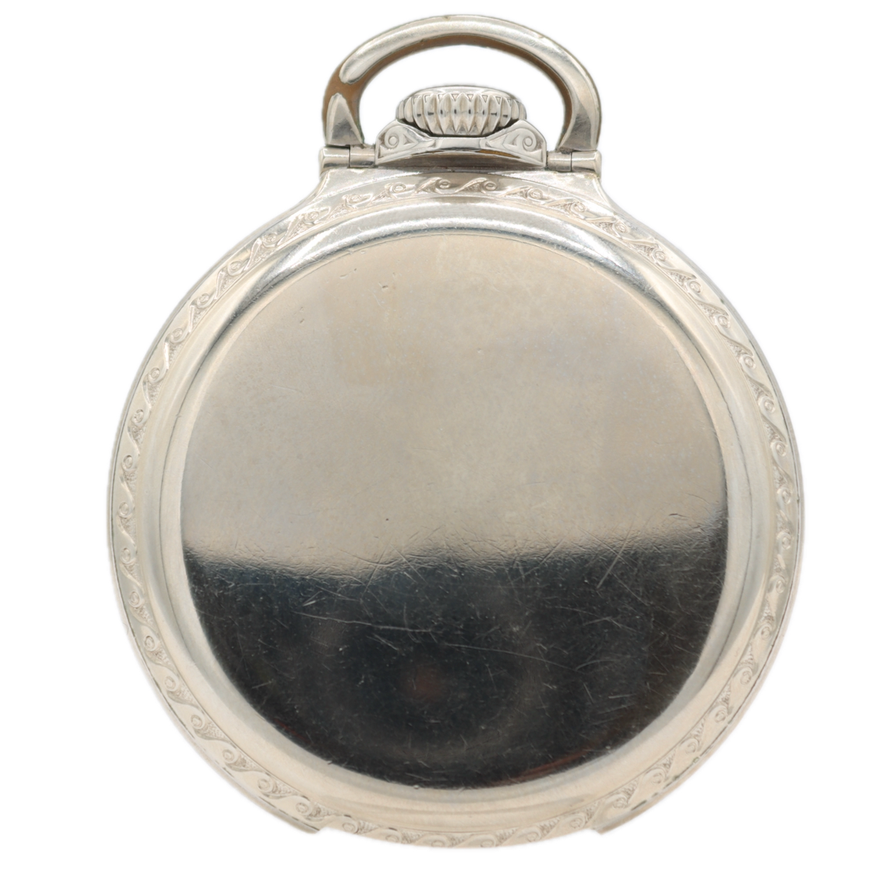 Antique 16s 1925 Illinois 14 21j Railroad Pocket Watch Bunn Special White GF