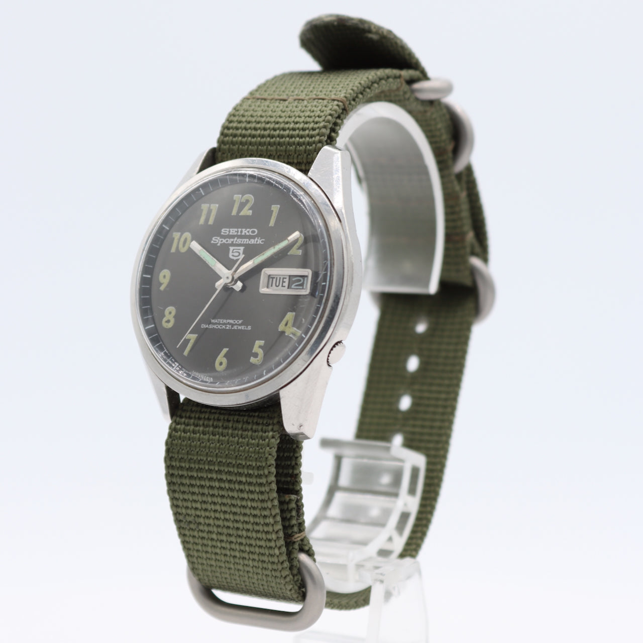 Vintage Seiko 6619-8060 MACV SOG Sportsmatic 5 Men's Automatic Wristwatch Steel