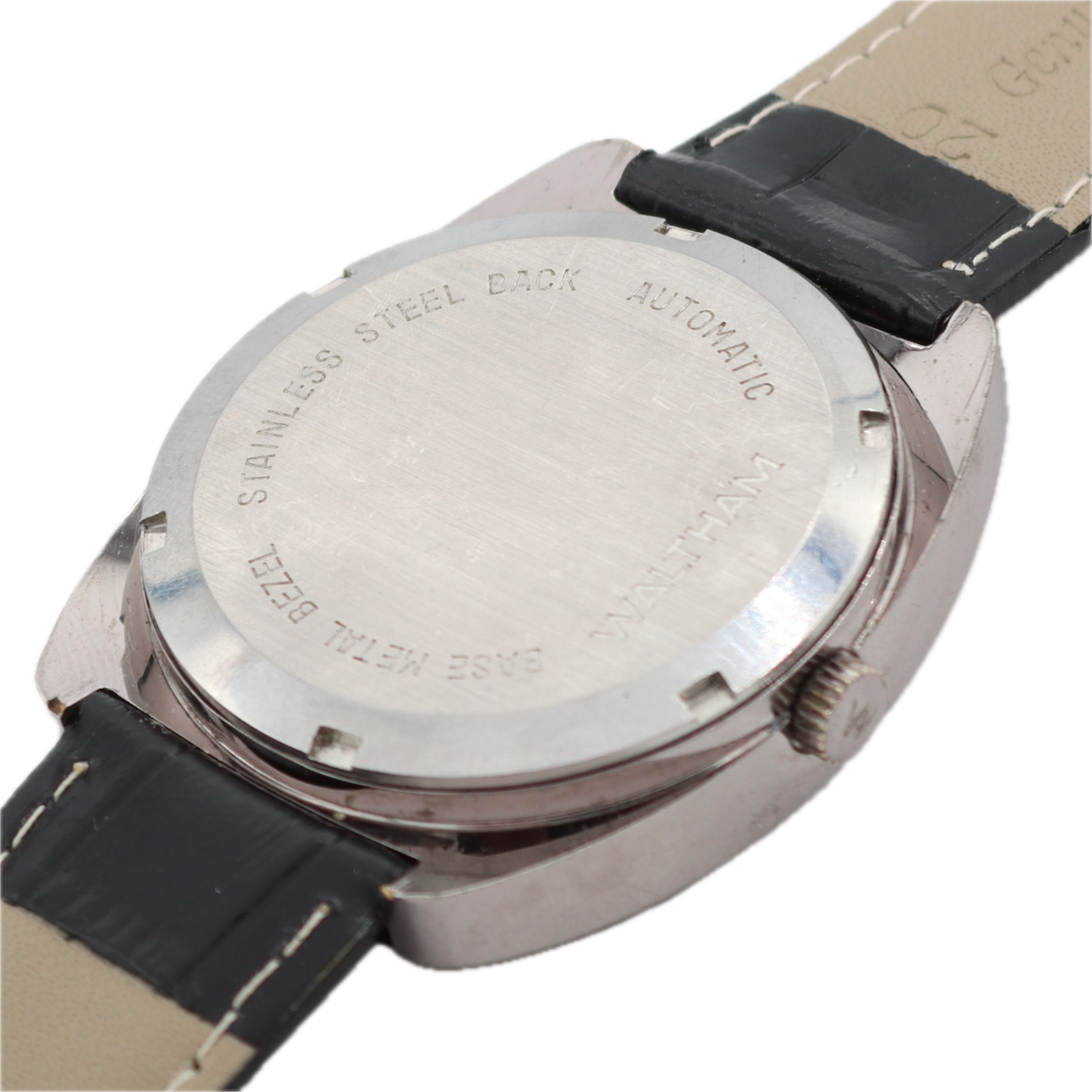 Vintage Waltham Jump Hour / Direct Read Men's Automatic Wristwatch 1560D Steel