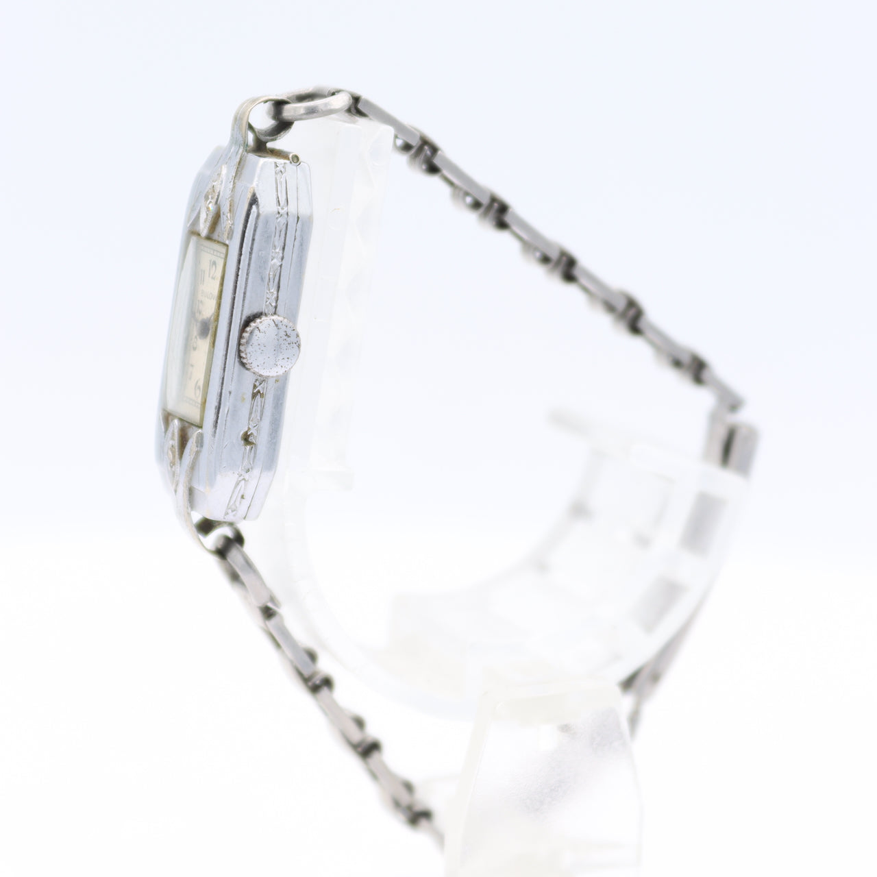 Vintage 1930 Bulova Diamond Cocktail Ladies Mechanical Wristwatch 4 AT Swiss