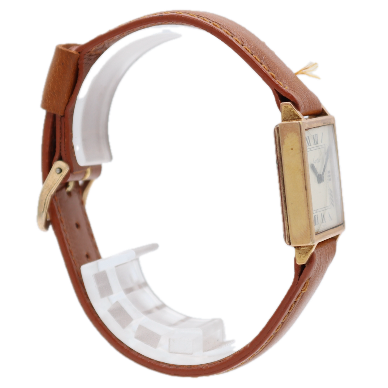 Vintage 22mm Cartier Pre-Must Ladies Mechanical Wristwatch Swiss Square Tank