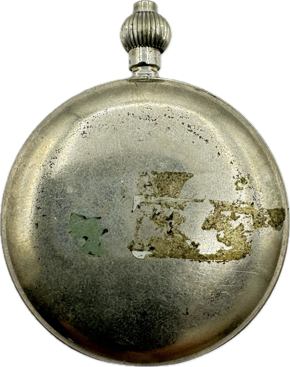 Antique Wittnauer 7 Jewel Basic Chronograph Open Face Pocket Watch Nickel