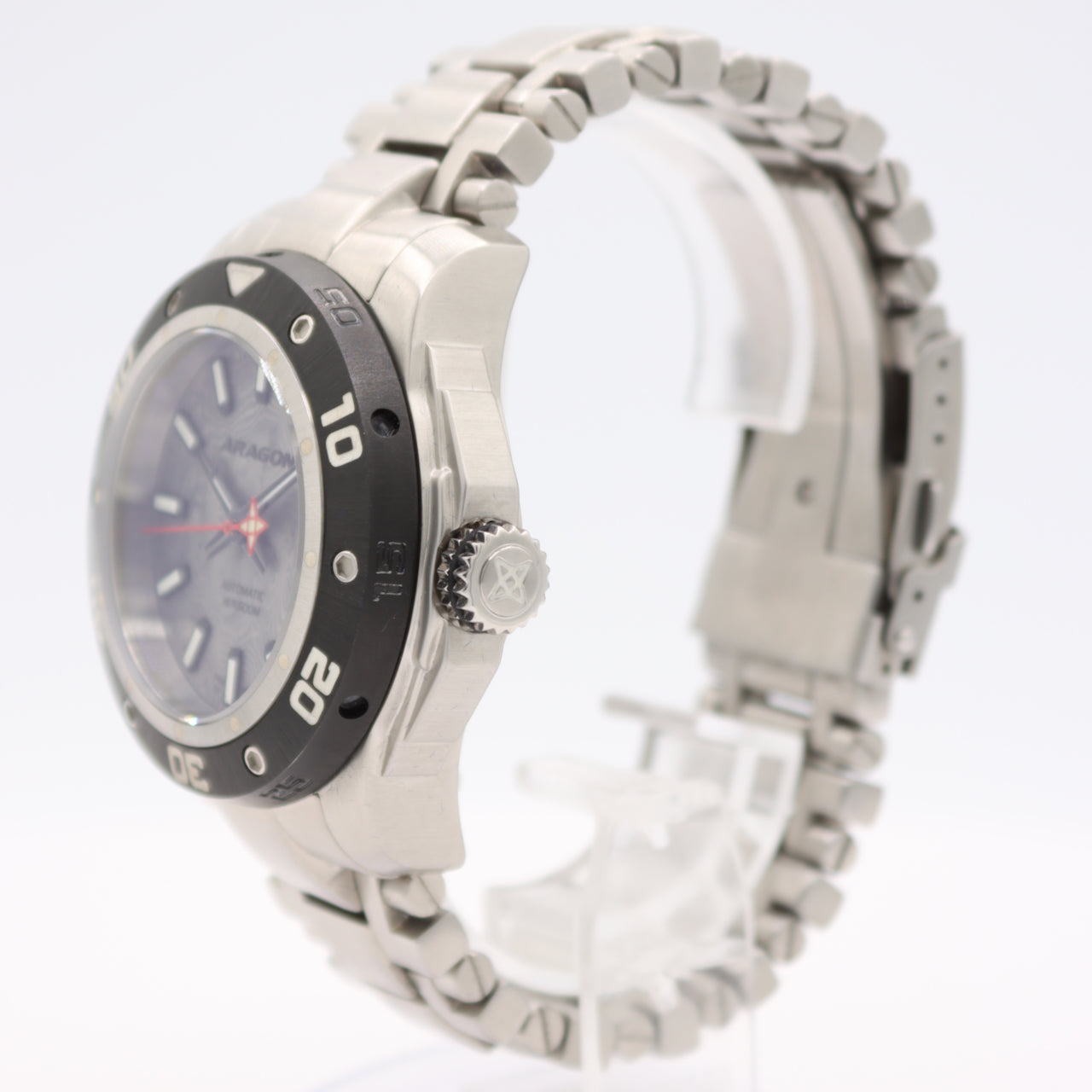 46mm Aragon A342 Superjet Damascus Men's Automatic Wristwatch Swiss Steel W/ Box