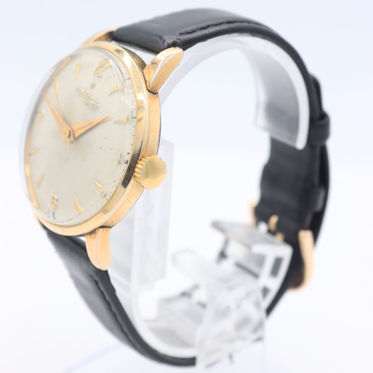 Vintage Zenith Sporto Men's Mechanical Wristwatch 120 Swiss Steel & Gold Filled