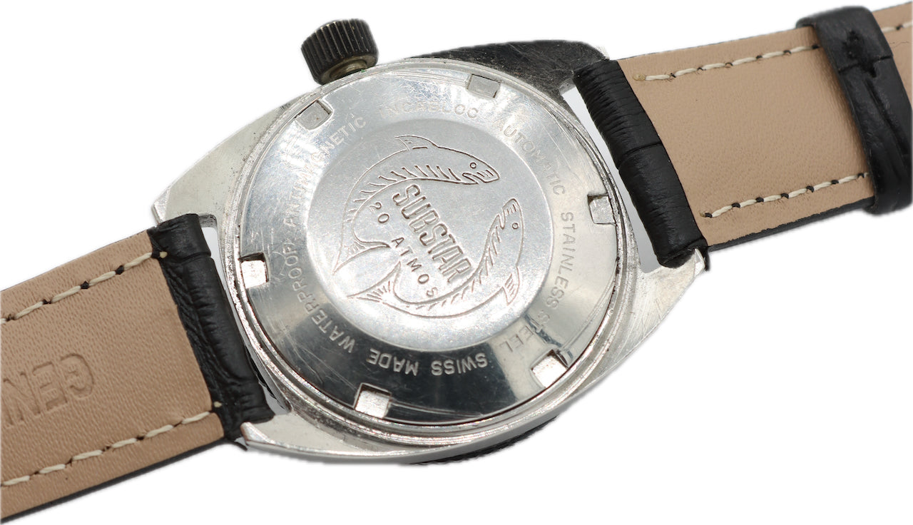 Vintage Vintan Substar w Lollipop Hand Men's Automatic Wristwatch Swiss Steel