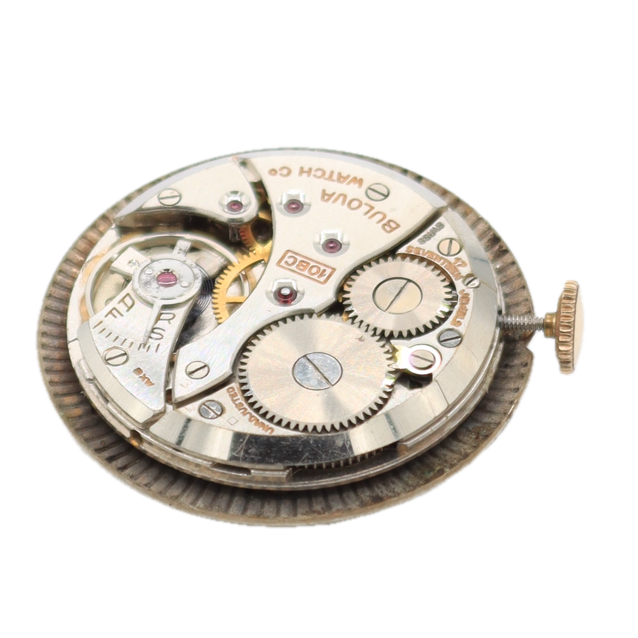 Vintage 29mm Bulova Sunburst 17j Men's Mechanical Wristwatch Jobber Case