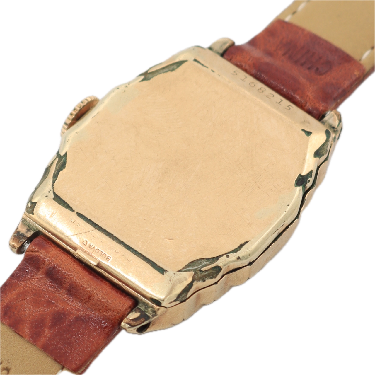 Vintage 1945 Bulova Art Deco Secometer Men's Mechanical Wristwatch 10 AE 10k GF