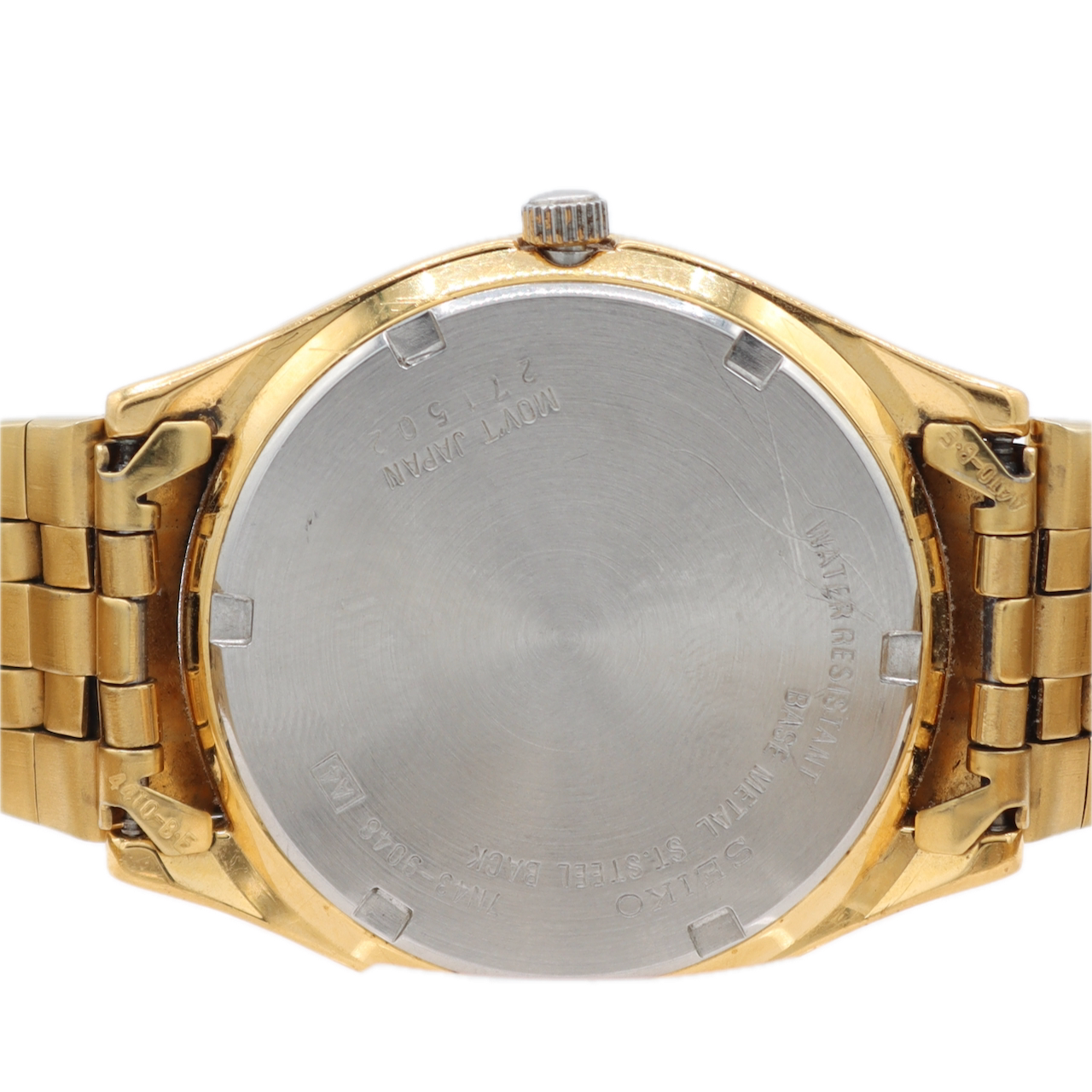 Vintage 37mm Seiko 7N43-9048 1j Men's Quartz Wristwatch Japan Stainless Steel