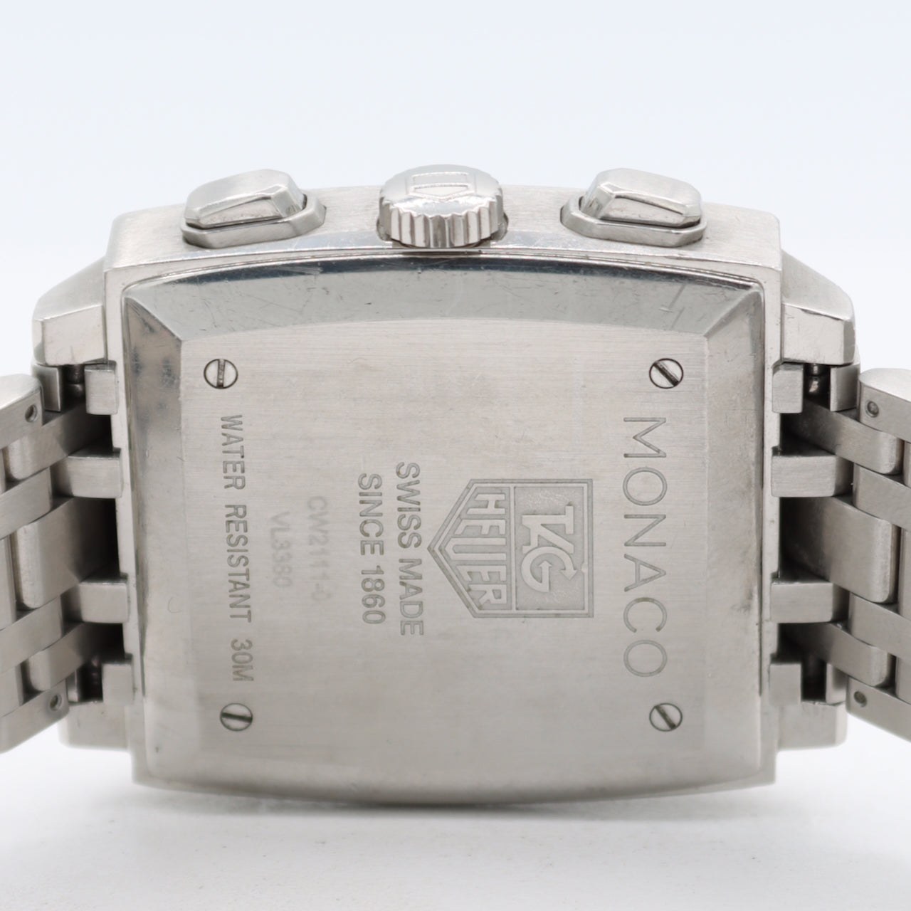 Tag Heuer CW2111-0 Monaco Men's Automatic Chronograph Wristwatch Steel Serviced