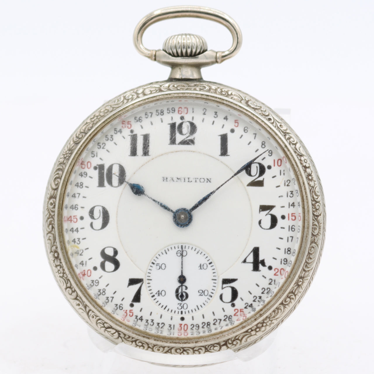 Antique 18s 1922 Hamilton 19j Mechanical Pocket Watch 952 Nickeloid USA